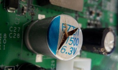 geplatzter Kondensator